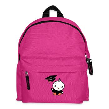 Oiseau Graduation Collège Graduation Chapeau École - Sac à dos Enfant - fuchsia - Devant