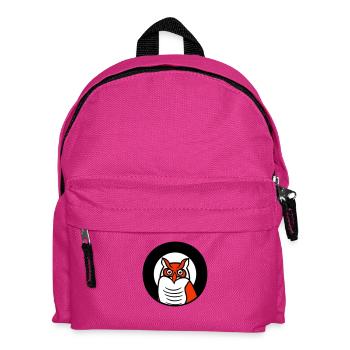 Eule Vogel Uhu Nachtvogel Schleiereule Kauz Comic - Kinder Rucksack - Fuchsia - Vorne