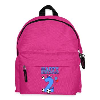 Happy Birthday 2nd birthday for boy - Kids' Backpack - fuchsia - Front