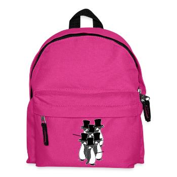 Cool Penguin Birds Animal Seabird South Pole - Kids' Backpack - fuchsia - Front