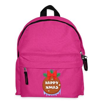Christmas, Happy Holiday, Santa Claus - Kids' Backpack - fuchsia - Front