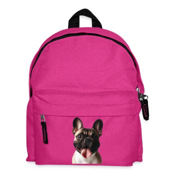 A French Bulldog - Kids' Backpack - fuchsia - Front