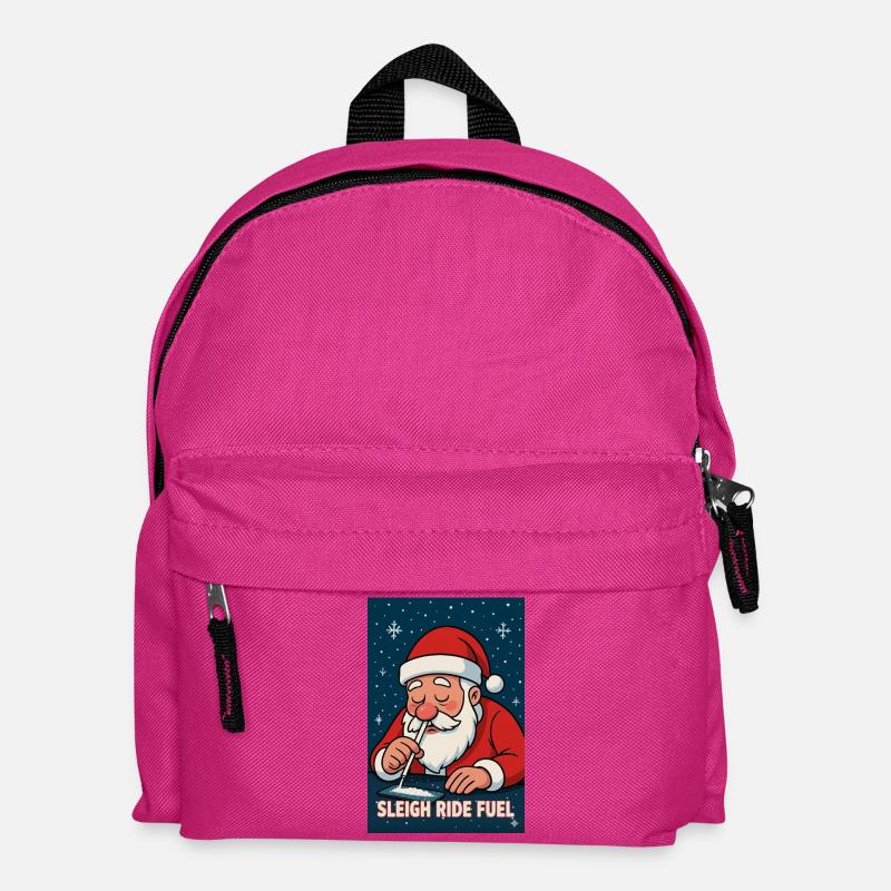 Santas Schlitten-Turbo - Kinder Rucksack - Fuchsia