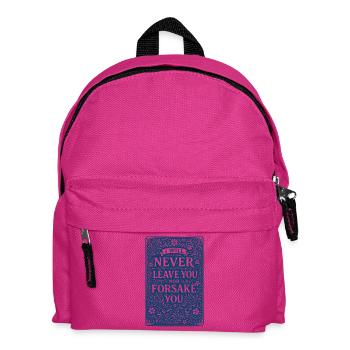 I will never abandon you or forsake you - Kids' Backpack - fuchsia - Front