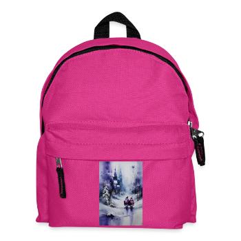 Purple Snow Paar nach Stadt - Kinder Rucksack - Fuchsia - Vorne