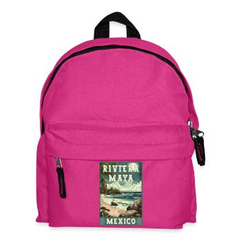 Découvrez le Paradis en Riviera Maya - Mexique - Sac à dos Enfant - fuchsia - Devant