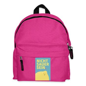 Don't Be Sour Funny Lemon Poster - Kids' Backpack - fuchsia - Front