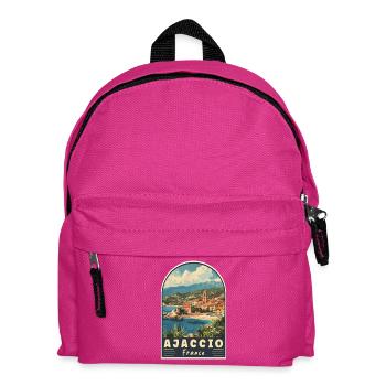 Découvrez Ajaccio en France Paradis méditerranéen - Sac à dos Enfant - fuchsia - Devant
