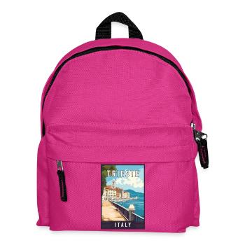 Découvrez la Trieste des gemmes adriatiques en Italie - Sac à dos Enfant - fuchsia - Devant