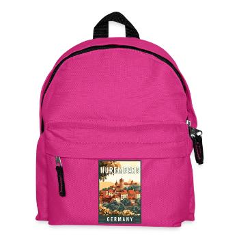 Entdecken Sie das atemberaubende historische Juwel Nürnberg in Deutschland - Kinder Rucksack - Fuchsia - Vorne