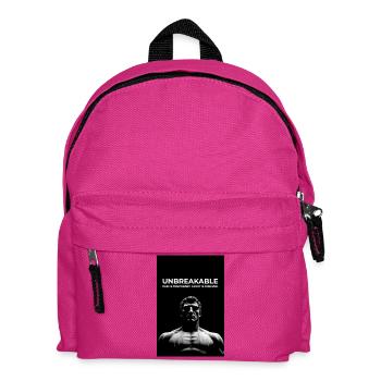 Unbreakable Kraft Motivshirt - Kinder Rucksack - Fuchsia - Vorne