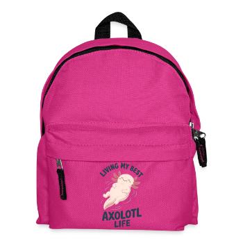Schwimmendes Axolotl-Leben - Kinder Rucksack - Fuchsia - Vorne