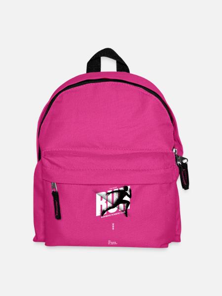 Rennclub Silhouette Schriftzug - Kinder Rucksack - Fuchsia