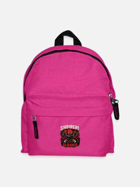 Shqipëri Albania Adler Emblem - Kinder Rucksack - Fuchsia
