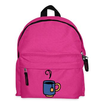 Tasse avec sachet de thé - Sac à dos Enfant - fuchsia - Devant