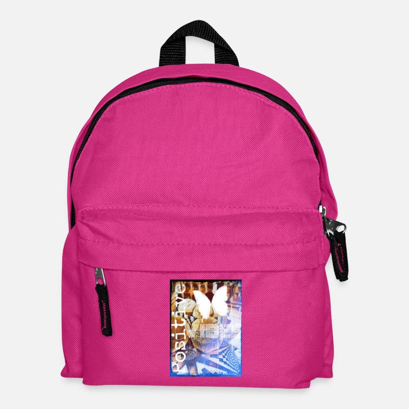 Positive Vibes - Kids' Backpack - fuchsia