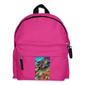 Mussels - Kids' Backpack - fuchsia - Front