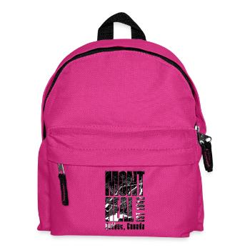 Montreal Canada Design with City Map - Kids' Backpack - fuchsia - Front