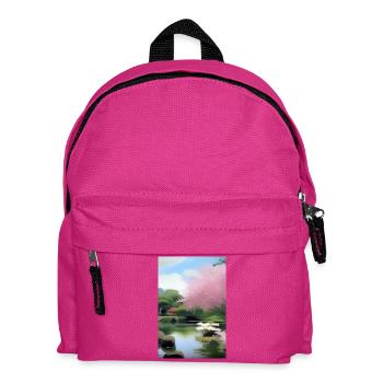 Chinese Zen Garden - Kids' Backpack - fuchsia - Front