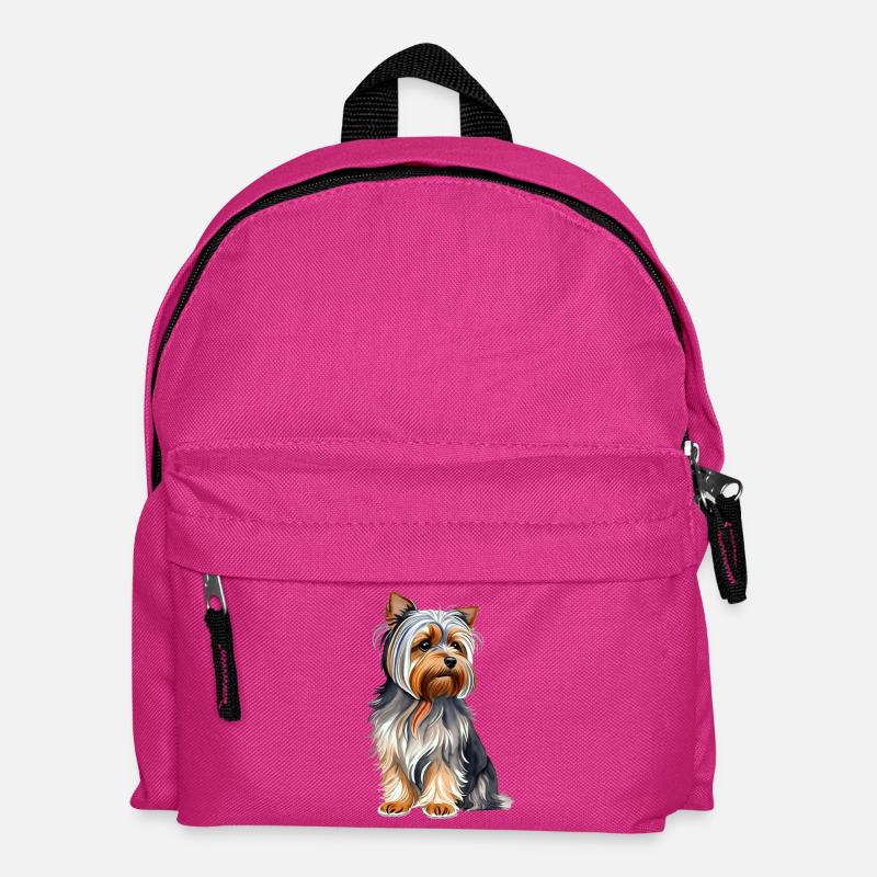 YorkshireTerrier - Kinder Rucksack - Fuchsia