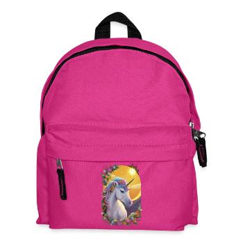 Licorne dans le jardin fleuri - Sac à dos Enfant - fuchsia - Devant