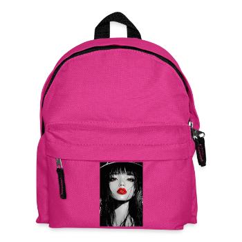 Portrait gothique des Lèvres Rouges - Sac à dos Enfant - fuchsia - Devant