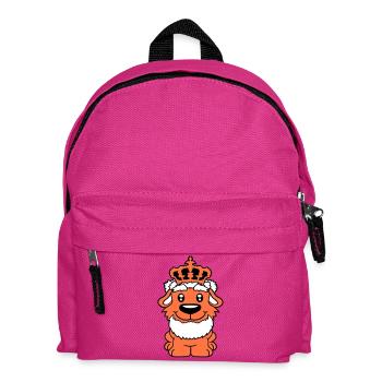 Chien Couronne Roi Prince Lord Souverain Majesté - Sac à dos Enfant - fuchsia - Devant