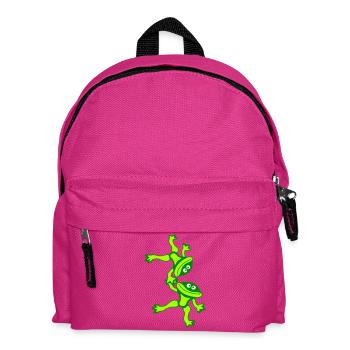 3 Frosch Freunde Team Turm Artisten Crew Zirkus - Kinder Rucksack - Fuchsia - Vorne
