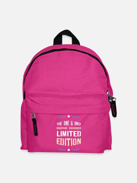 Limitierte Graphic Designer Edition - Kinder Rucksack - Fuchsia