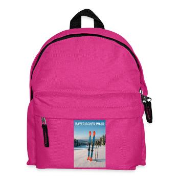 Bayerischer Wald Skierlebnis - Kinder Rucksack - Fuchsia - Vorne
