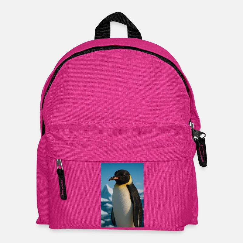 Penguin Portrait Mighty - Kids' Backpack - fuchsia