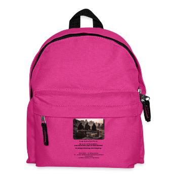 Ruins in the evening light - Kids' Backpack - fuchsia - Front