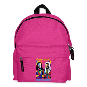 One Goal Many Paths Pop Art Duo - Kinder Rucksack - Fuchsia - Vorne