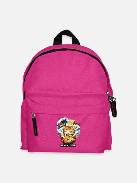 Kawaii Katze Ramen Nudeln Anime Katze - Kinder Rucksack - Fuchsia