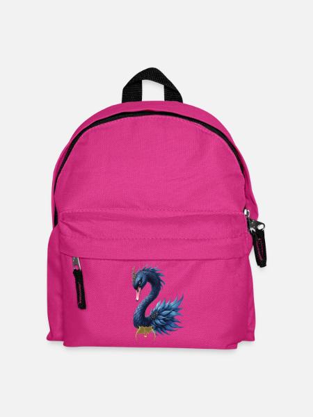 Blue Peacock Fantasy - Kinder Rucksack - Fuchsia
