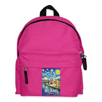 Bilbao Spain - Kinder Rucksack - Fuchsia - Vorne