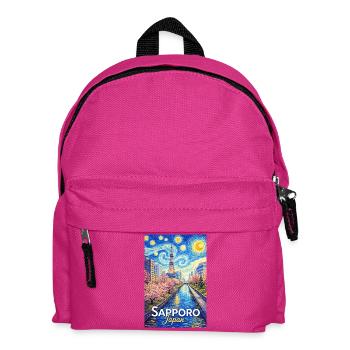 Sapporo, Japan - Kids' Backpack - fuchsia - Front