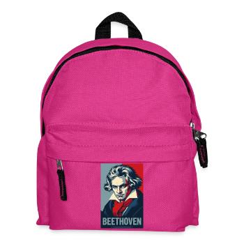 Beethoven Pop Art Portrait - Kids' Backpack - fuchsia - Front