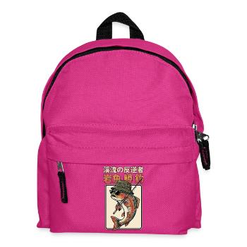 Forellen Angler  - Kinder Rucksack - Fuchsia - Vorne
