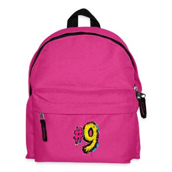 Neon Graffiti Nine - Kids' Backpack - fuchsia - Front