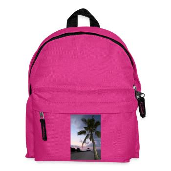 tropischer-strand-abends - Kinder Rucksack - Fuchsia - Vorne