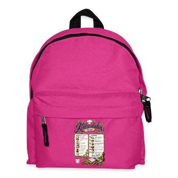 Kohlrouladen Rezept T-Shirt Design - Kinder Rucksack - Fuchsia - Vorne