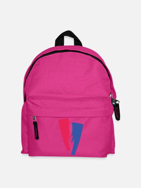 Farbduett aus Rot und Blau - Kinder Rucksack - Fuchsia