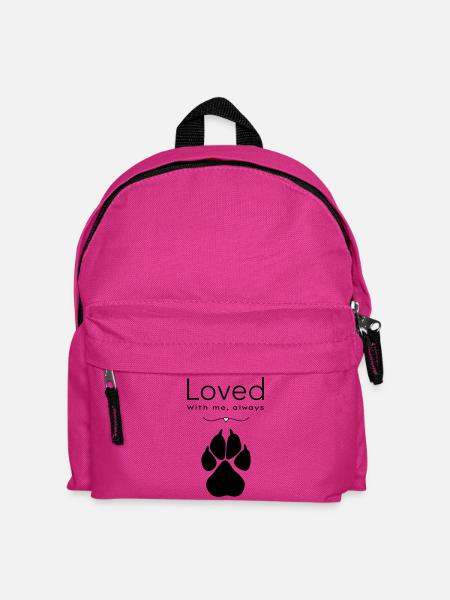 Dog – loved - Kids' Backpack - fuchsia