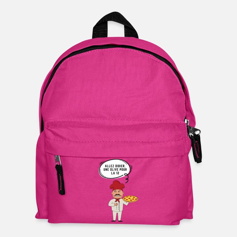 Pizza et Olive : Didier le Chef - Sac à dos Enfant - fuchsia