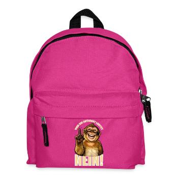 And the answer is no! Funny Monkey - Kids' Backpack - fuchsia - Front