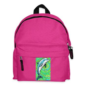 dolphin - Kids' Backpack - fuchsia - Front