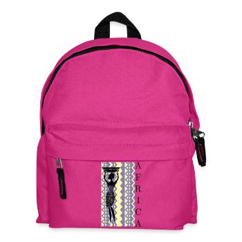 African silhouette with basket - Kids' Backpack - fuchsia - Front