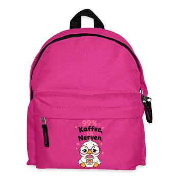 Kaffee Ente Morgenmuffel - Kinder Rucksack - Fuchsia - Vorne