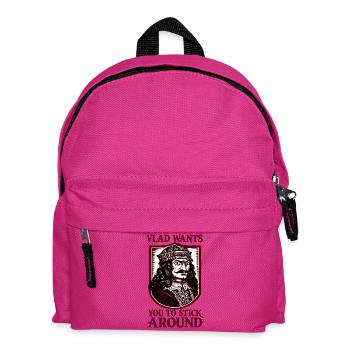 Vlad veut que tu restes - Sac à dos Enfant - fuchsia - Devant